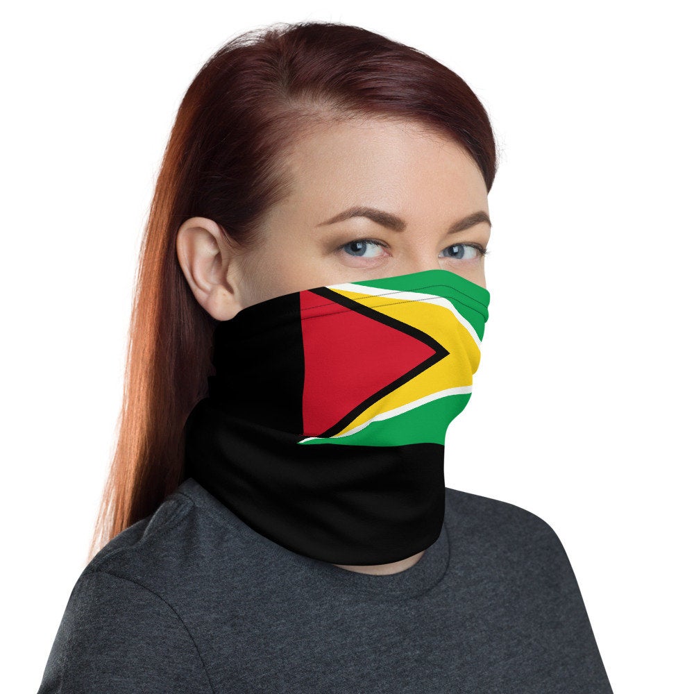 Guyanese Flag Facemask/Neck Gaiter