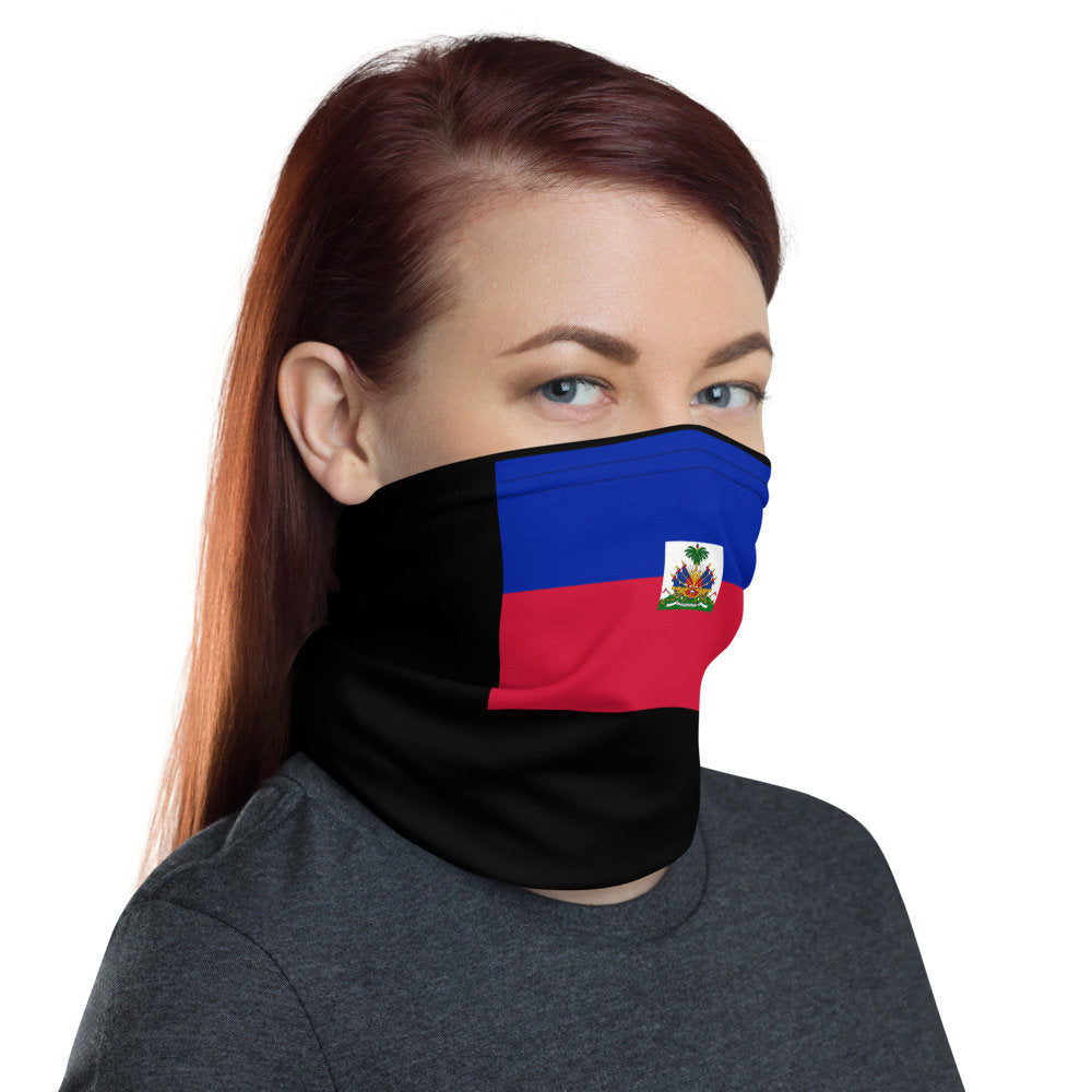 Haitian Flag / Haitian Pride Facemask/Neck Gaiter