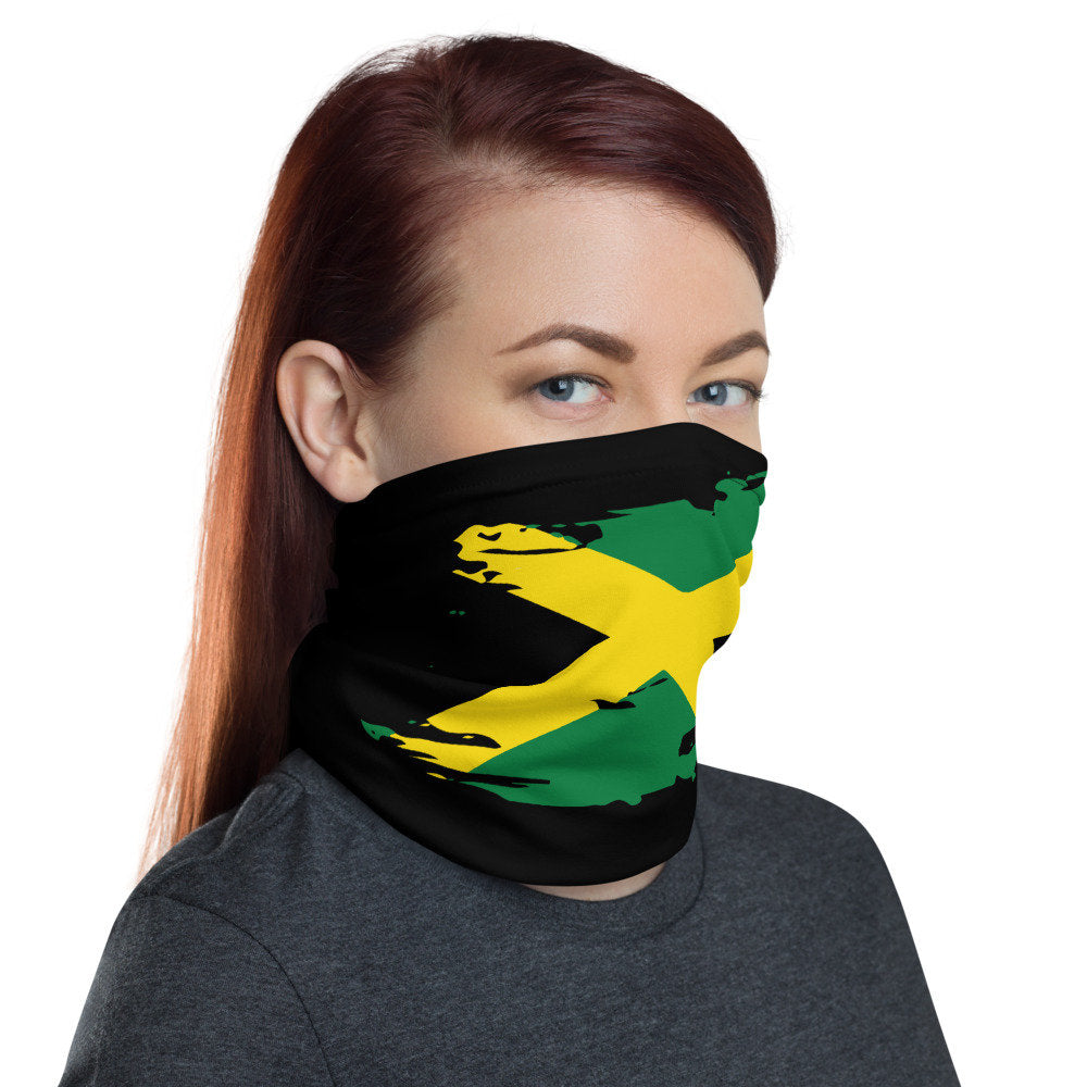 Vintage Jamaican Flag Facemask/Neck Gaiter