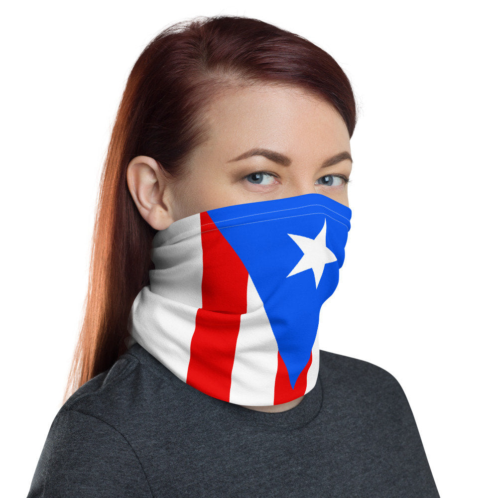 Puerto Rico Flag Facemask/Neck Gaiter