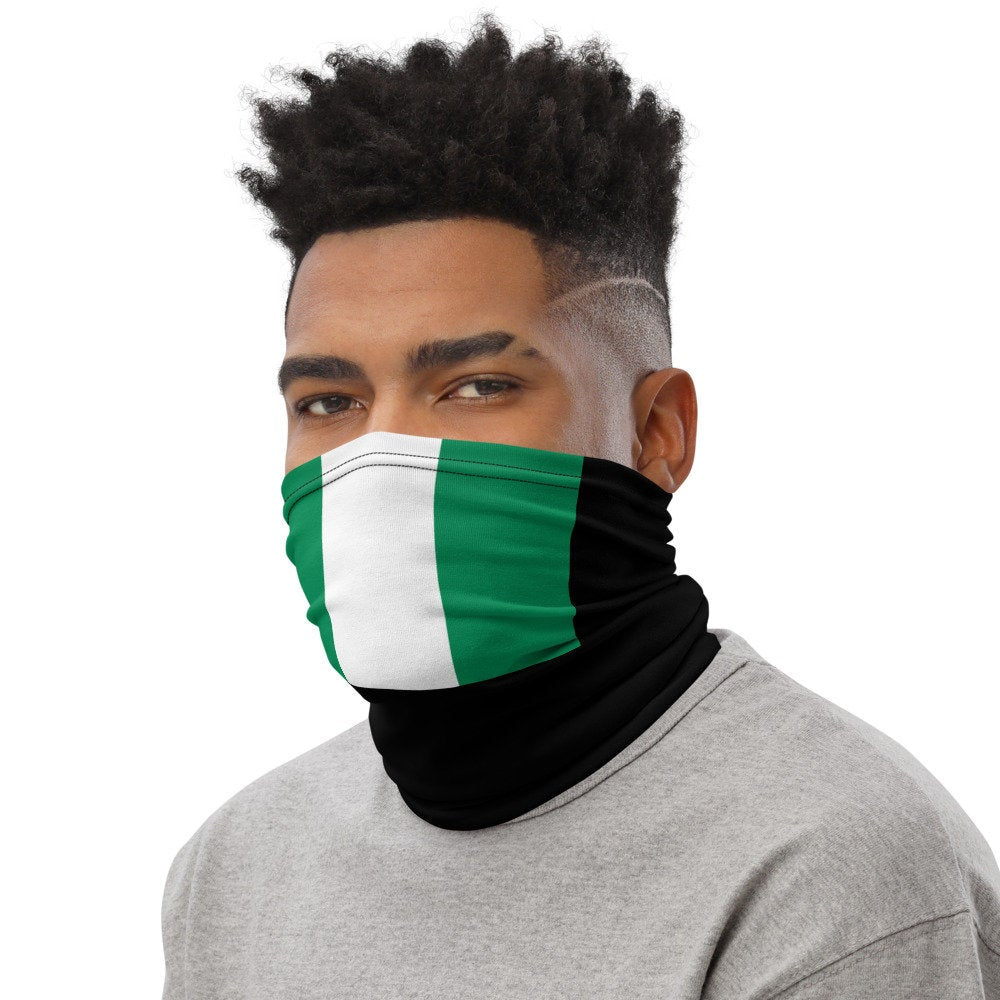 Nigeria Flag Face Mask/Neck Gaiter