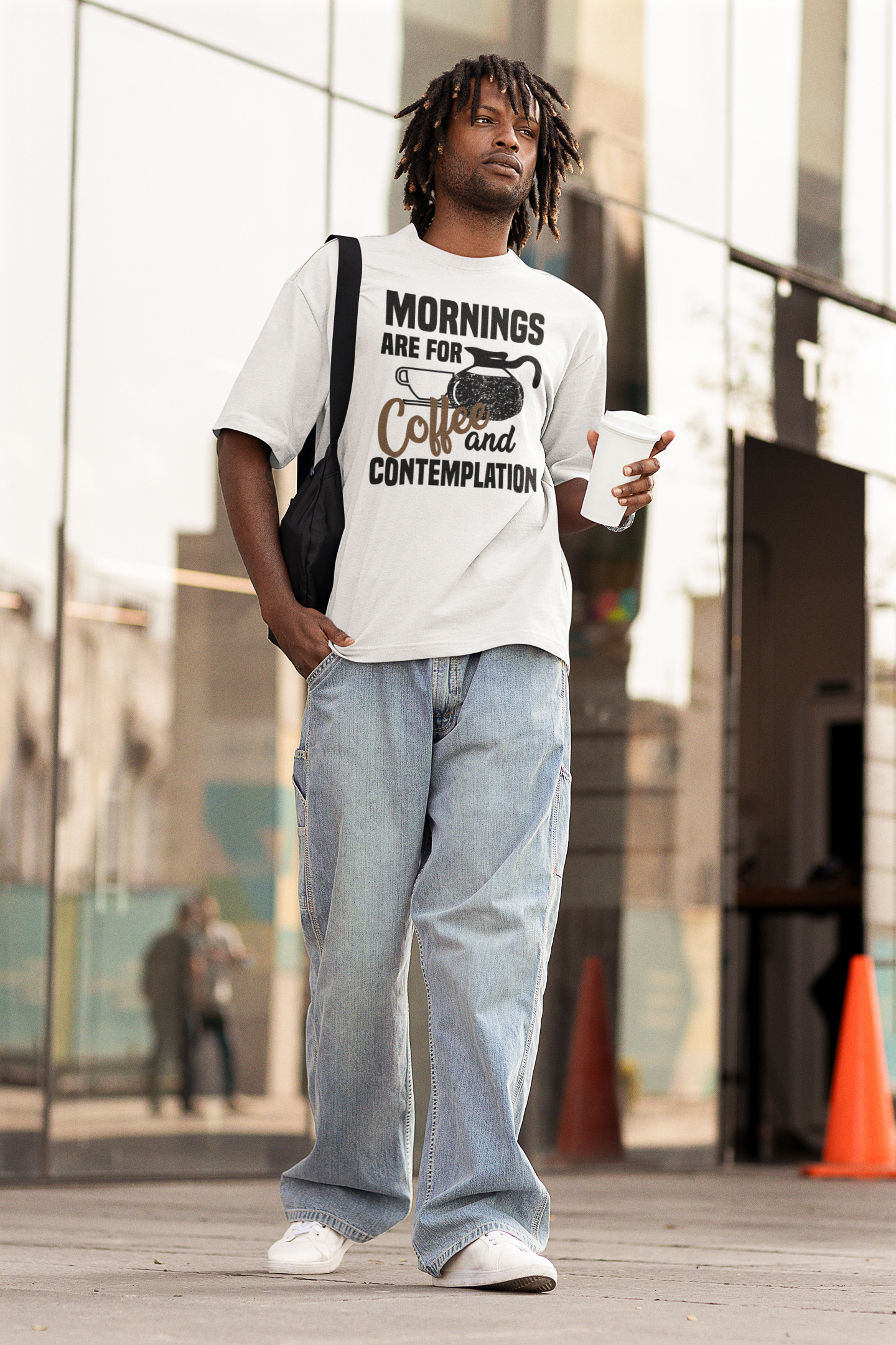 Mornings are for coffee and contemplation Unisex T-Shirt