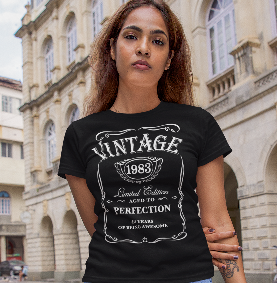 Vintage 1983 Shirt, 40th Birthday Shirt, 40th Birthday, 40th Birthday Gift Short-Sleeve Unisex T-Shirt