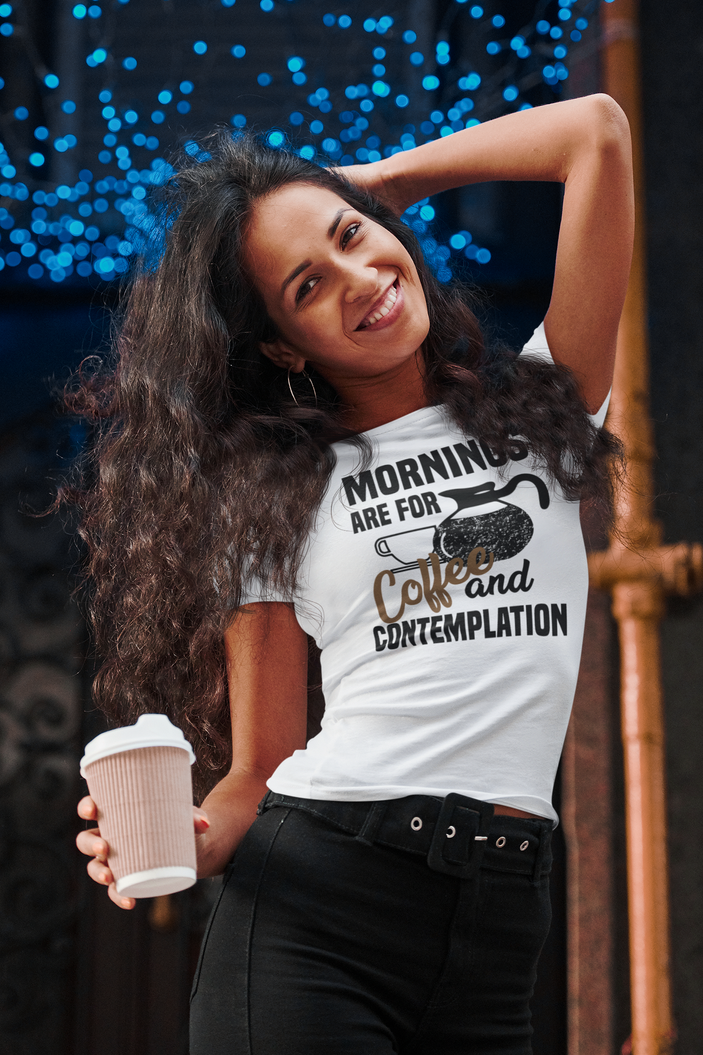 Mornings are for coffee and contemplation Unisex T-Shirt