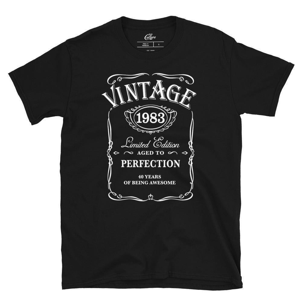 Vintage 1983 Shirt, 40th Birthday Shirt, 40th Birthday, 40th Birthday Gift Short-Sleeve Unisex T-Shirt