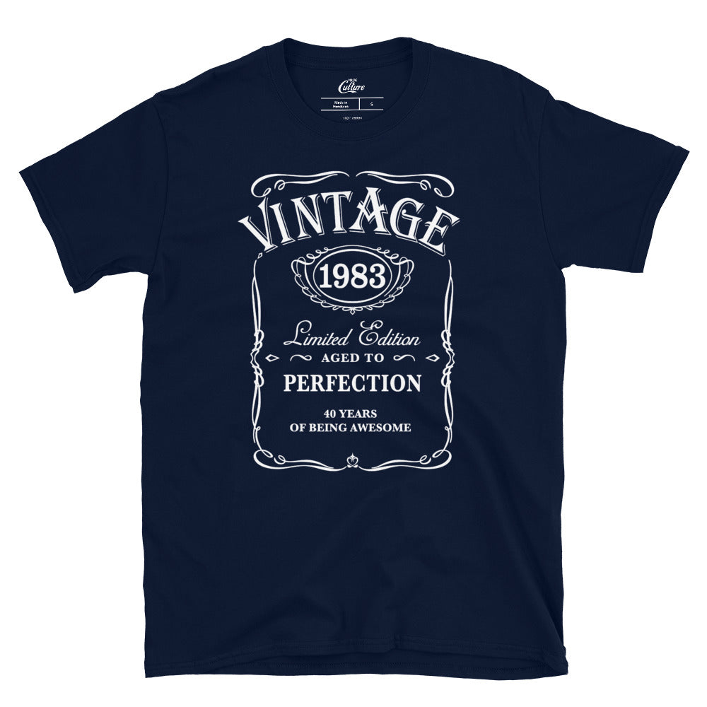Vintage 1983 Shirt, 40th Birthday Shirt, 40th Birthday, 40th Birthday Gift Short-Sleeve Unisex T-Shirt
