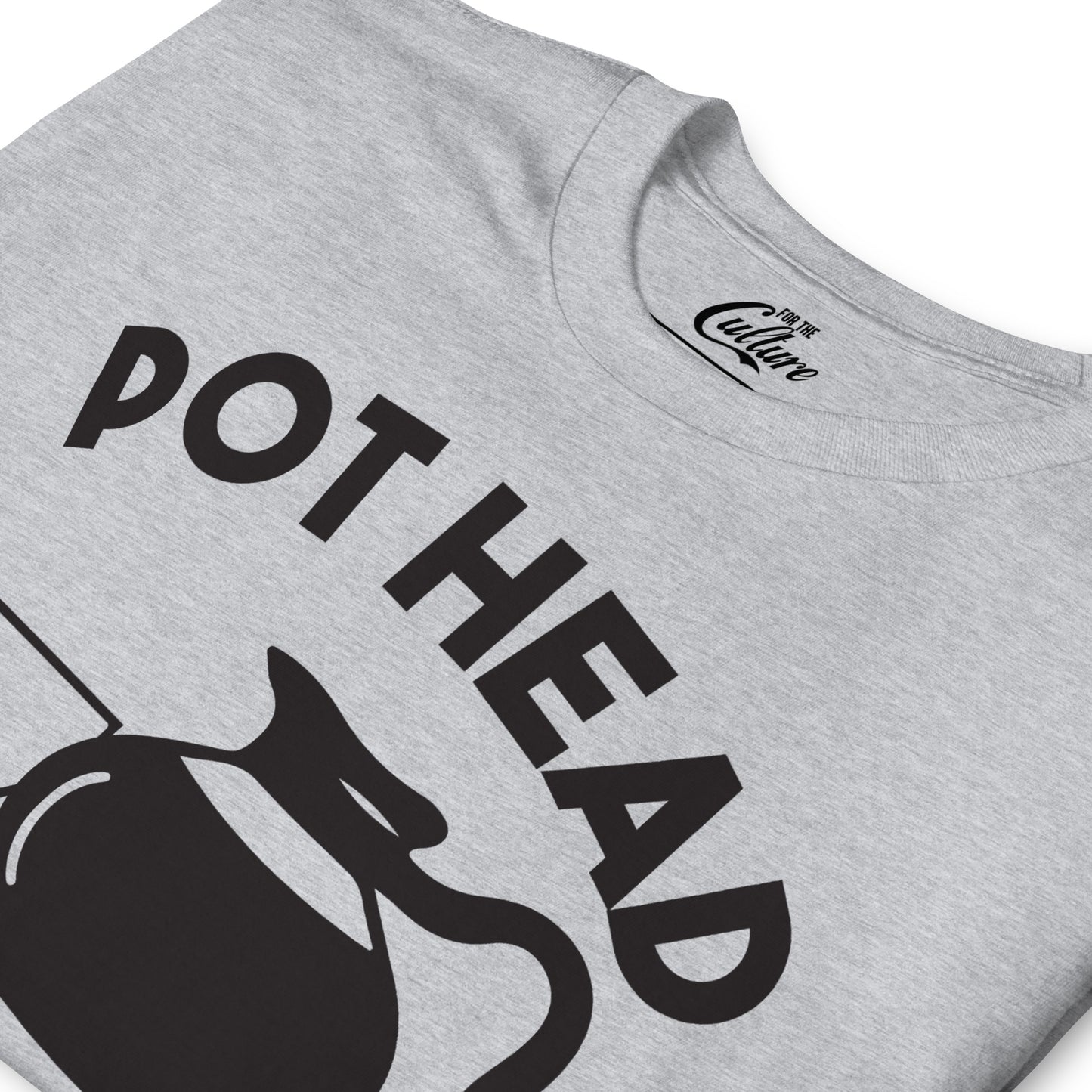 Mens Pot Head T Shirt Funny Coffee Tee For Guys Caffeine Addicted Sarcastic Cool Unisex T-Shirt