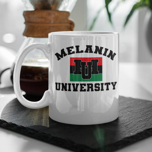 Melanin University Black Pride HBCU Mug