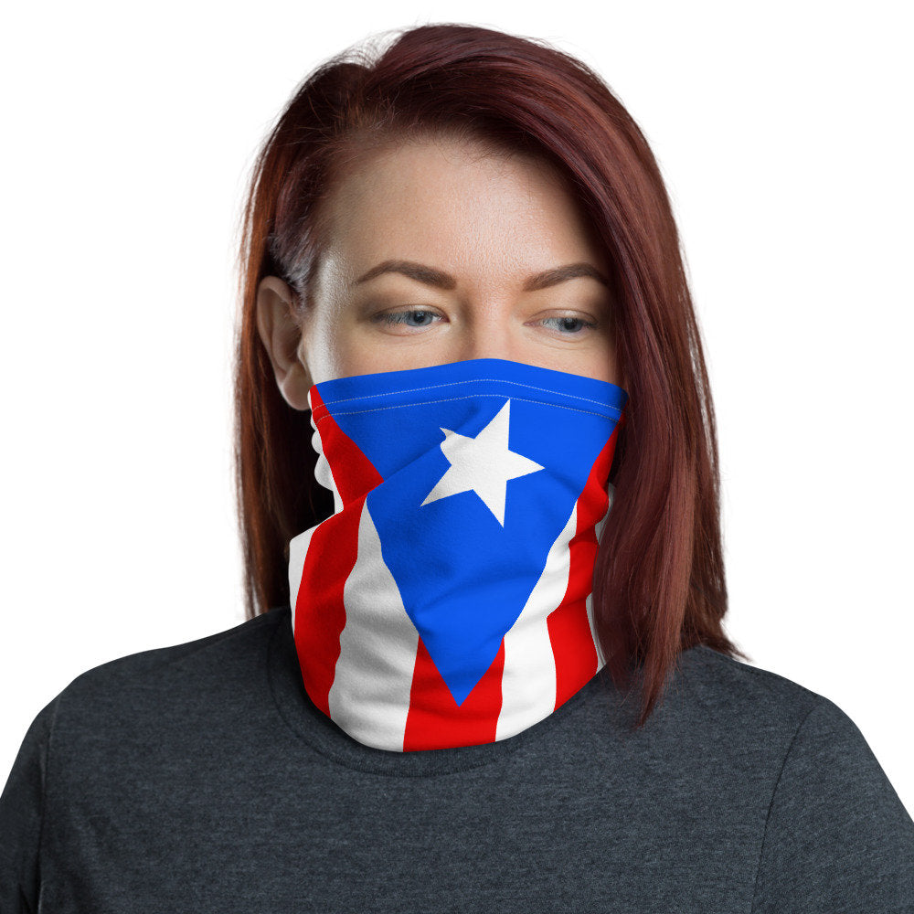 Puerto Rico Flag Facemask/Neck Gaiter