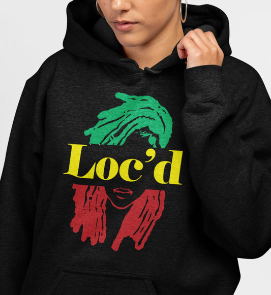 Loc'd Natural Hair Rasta Hoodie