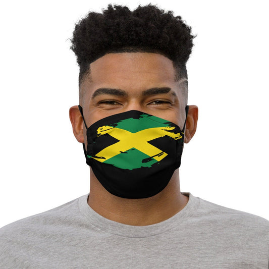 Jamaican Flag Premium face mask