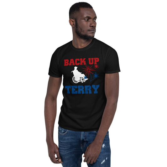 Back Up Terry 4th of July Funny Fireworks T-Shirt