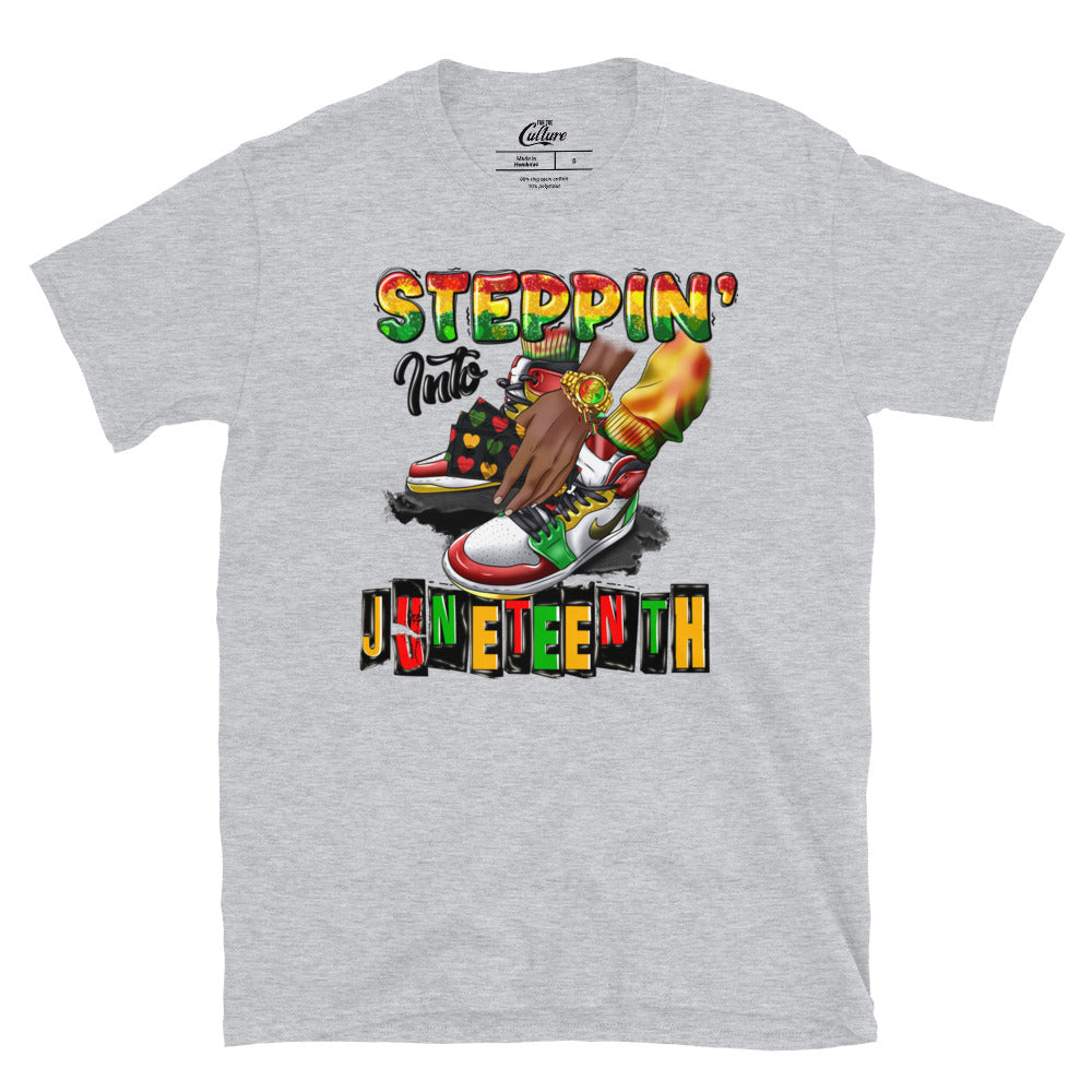 Steppin' Into Juneteenth Unisex T-Shirt