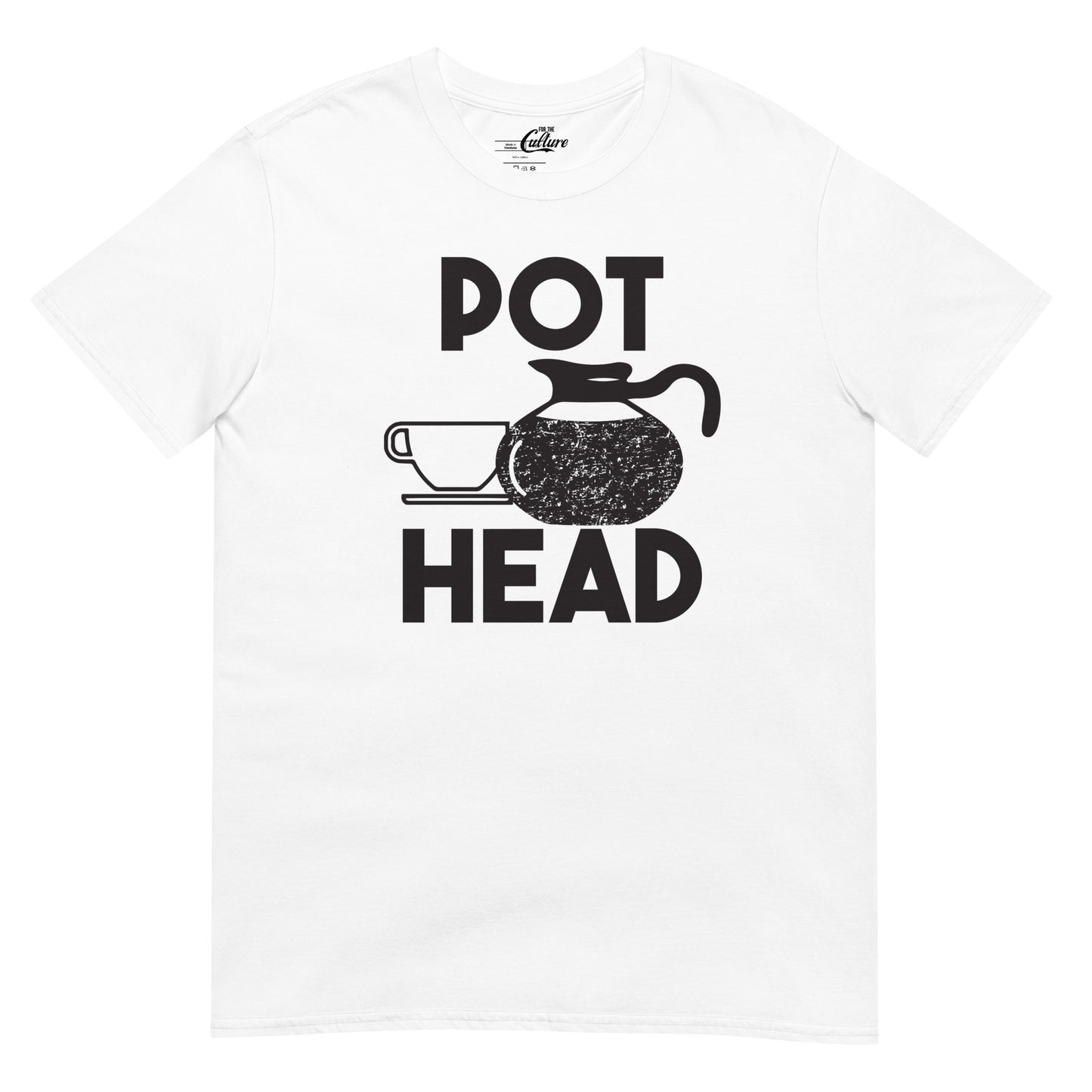 Mens Pot Head T Shirt Funny Coffee Tee For Guys Caffeine Addicted Sarcastic Cool Unisex T-Shirt