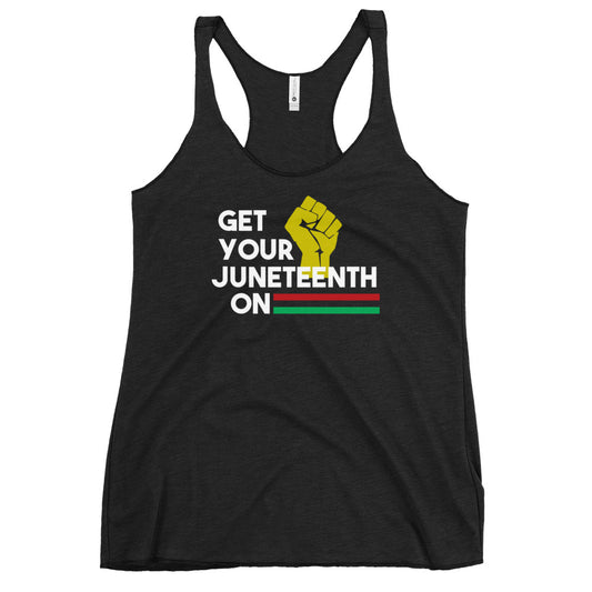 Juneteenth Black Pride Women's Racerback Tank